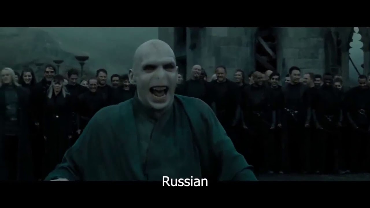 Multithreaded64's tweet card. Voldemort laugh in different languages