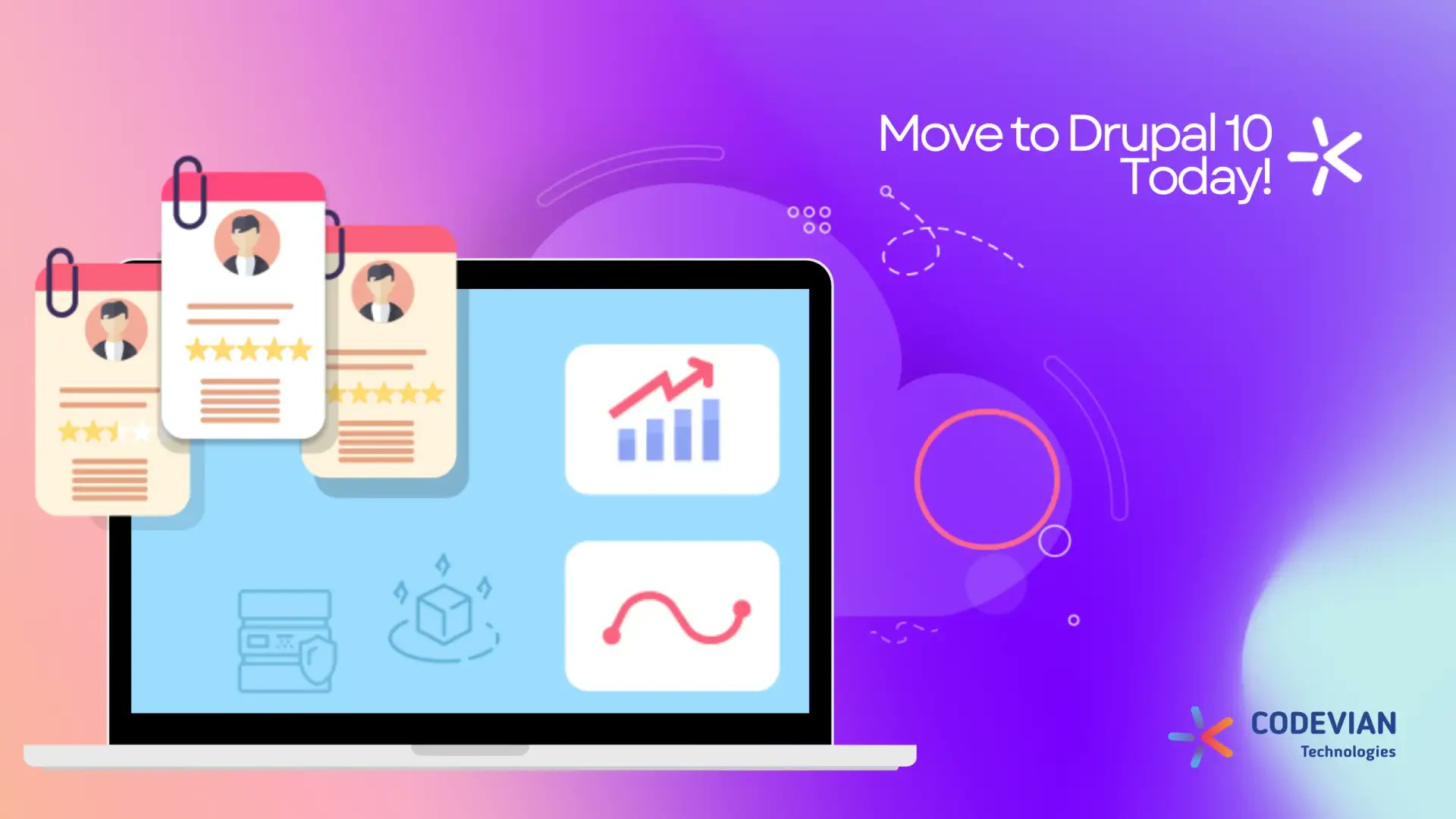 CodevianTech's tweet card. Support for Drupal 7 ends on 5 January 2025. In this blog, you’ll discover 10 reasons why you should migrate to Drupal 10.