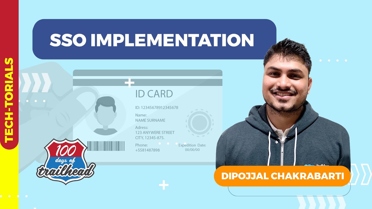 connect_sfdc's tweet card. SSO implementation with Dipojjal Chakrabarti