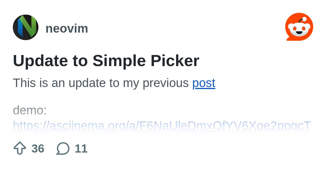 Neovim's tweet card. Explore this post and more from the neovim community