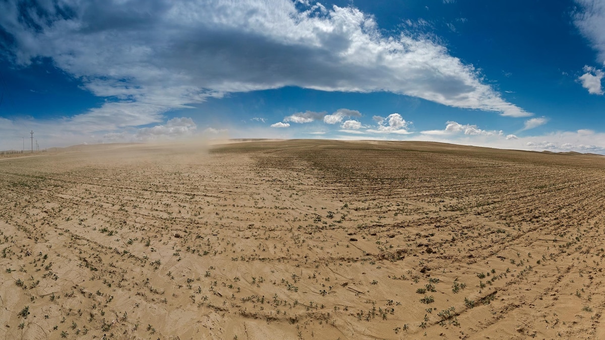 _spaceshipearth's tweet card. A first-of-its-kind study confirms the connection between climate change and droughts and deluges over the past century.