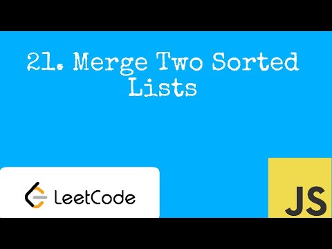 codingmypath's tweet card. 21. Merge Two Sorted Lists LeetCode Explanation - EASY - JavaScript