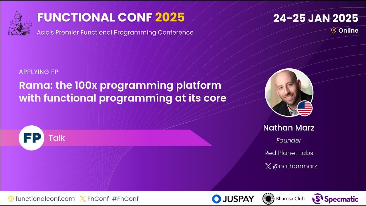 hacker_pyrat's tweet card. Rama: the 100x programming platform with functional programming at...