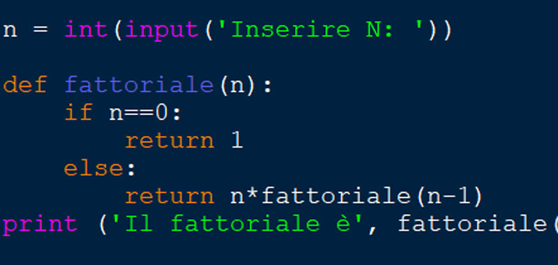 codingcreativo's tweet card. In questa lezione calcoleremo il fattoriale di un numero in Python utilizzando vari metodi. Innanzitutto diamo la definizione. In matematica il fattoriale