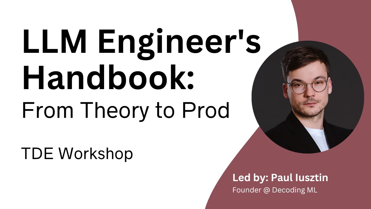 CllTheCoder's tweet card. LLM Engineer's Handbook: From theory to production | TDE Workshop