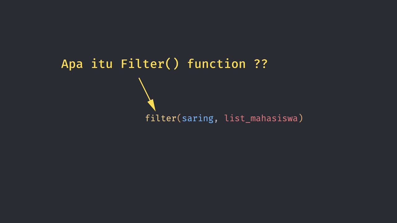 ishamashi's tweet card. Penjelasan Filter Function dalam Python