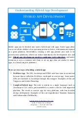 AnneliSemos's tweet card. Understanding Hybrid App Development