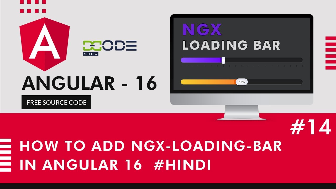 DcodeShow's tweet card. How to add ngx-loading-bar in Angular 16 | Integrate Progress Bar in...