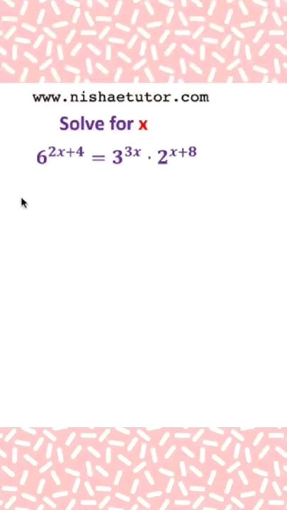 nishaetutor's tweet card. #Exponential #ExponentialEquations #Algebra #Algebra1 #nishaetutor...