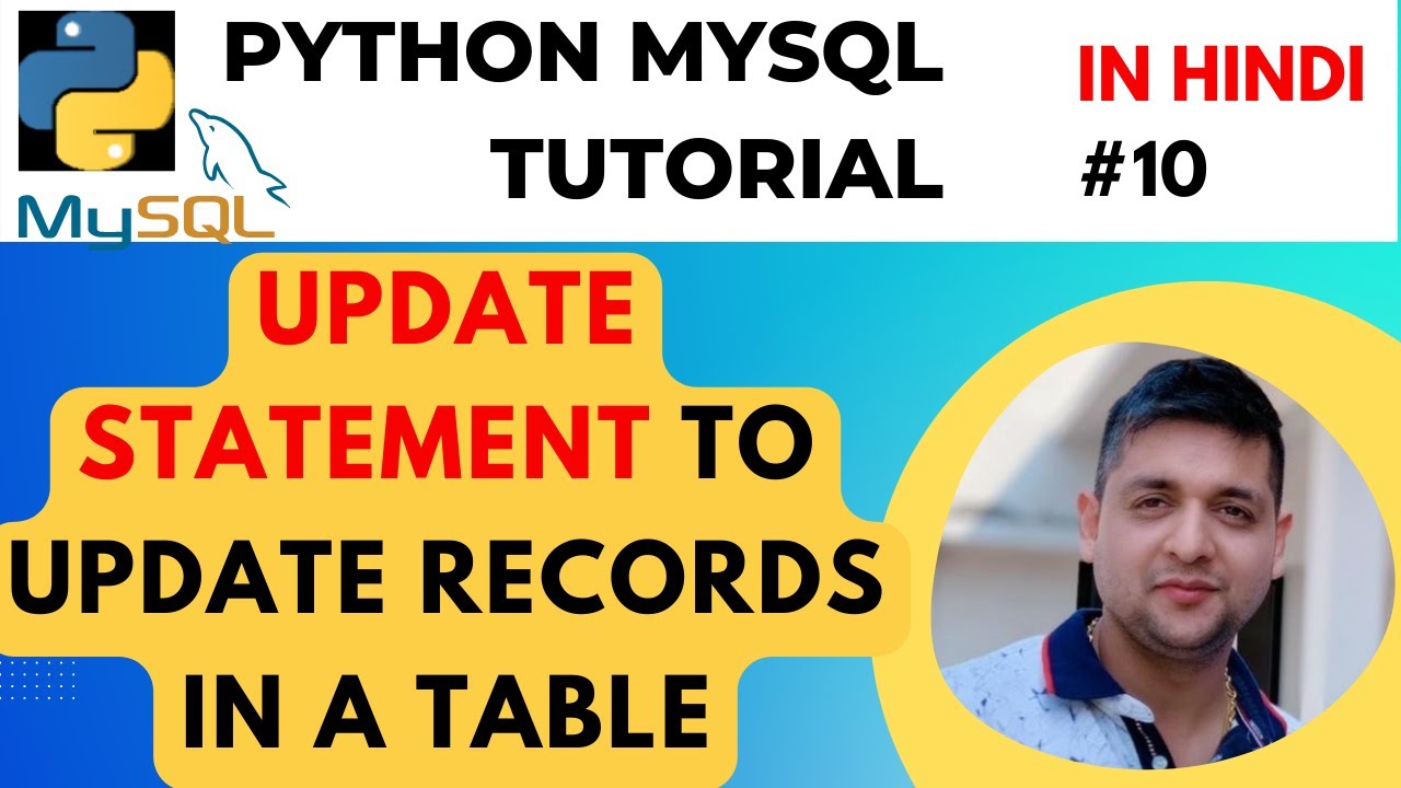 DatacodeSharad's tweet card. UPDATE Statement to update records in a table in MySQL Python |...