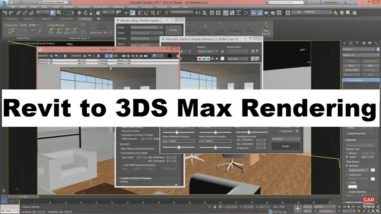 RevitTutorials1's tweet card. Revit to 3DS Max Rendering Tutorial