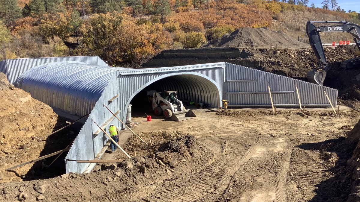 BuildUsingSteel's tweet card. The New Mexico DOT buried steel bridge project, featuring SSSBA member Contech’s custom structural plate design, was honored as the NCSPA Project of the Year for its innovative wildlife crossing...