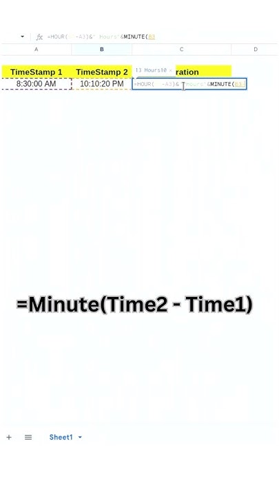 DataInNutShell's tweet card. Time Calculation Made Easy : Get Duration In Hours,Minutes and...