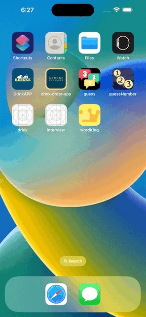 iOS_App_iTunes's tweet card. #023 wordking App Result: see my results (figure1). We learn about : APP icon storyboard design & LaunchScreen create new swift file and use struct for Woed model type viewDidLoad decare inital build...