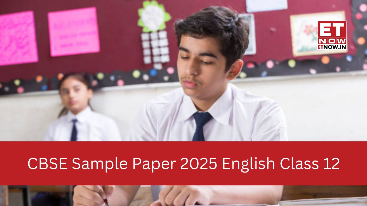 ETNOWlive's tweet card. CBSE Sample Paper 2025 English Class 12: As just months left for the CBSE Class 12 English exam 2025, the students are advised to practice the sample papers daily to get accustomed to the exam format...