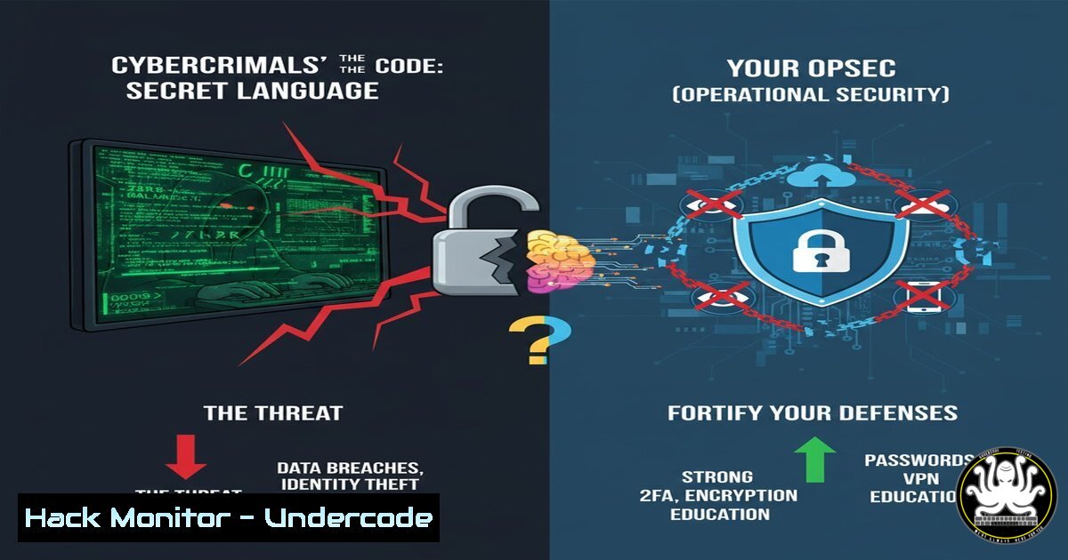 UndercodeUpdate's tweet card. Cracking the Code: How Cybercriminals' Secret Language Threatens Your OPSEC and What You Can Do About It - "Undercode Testing": Monitor hackers like a pro.