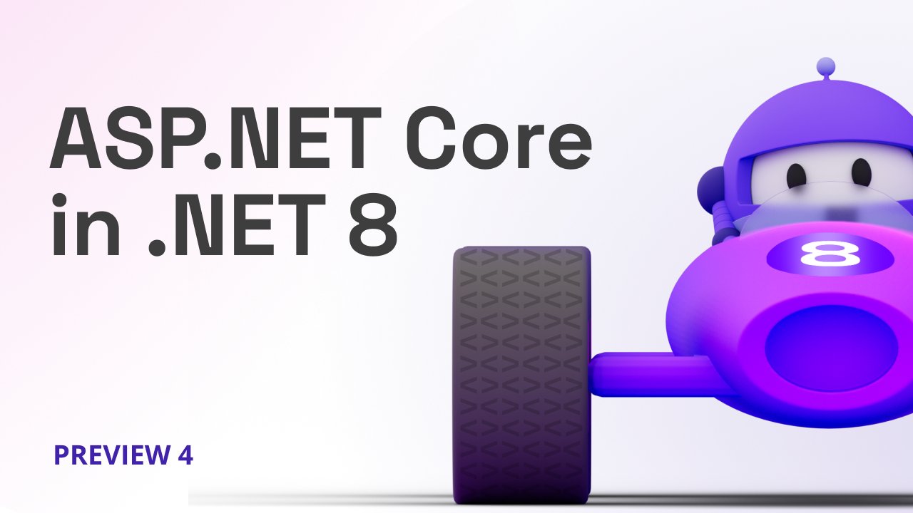 RProgramming200's tweet card. .NET 8 Preview 4 is now available! Check out what's new in ASP.NET Core in this update.