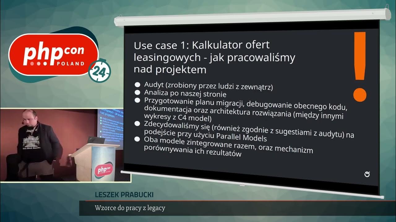 PHPConPoland's tweet card. Leszek Prabucki: Wzorce do pracy z legacy @ PHPConPL24