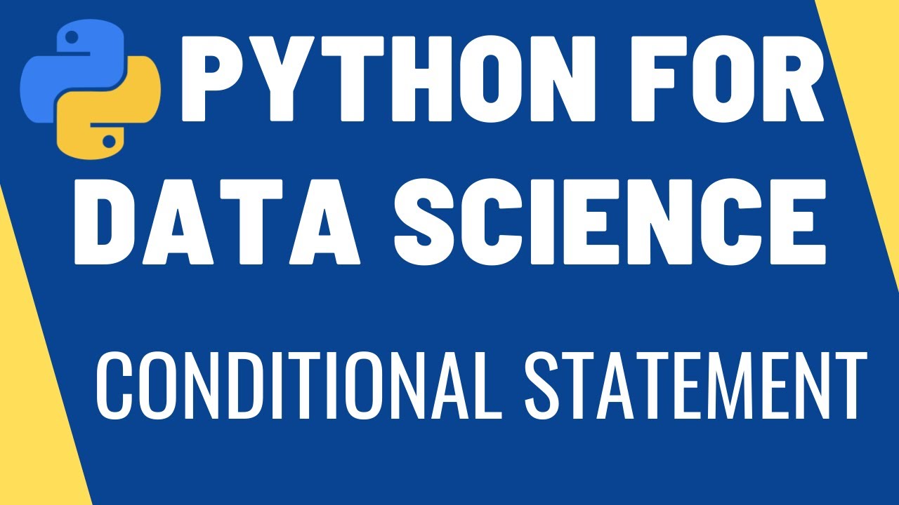 techprogrammer1's tweet card. Conditionals | If Else Statement | Python for Data Science | Learn...