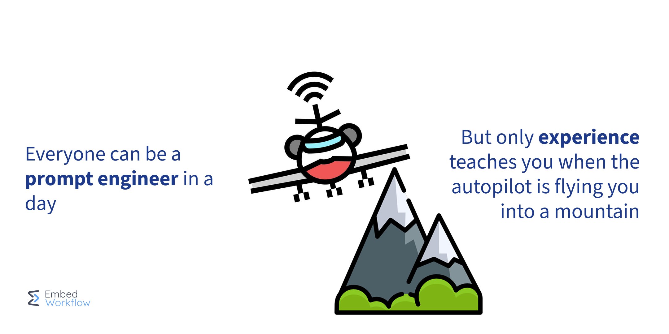 damrani5's tweet card. The best experience I’ve had with AI code generation is when I’m “piloting the plane,” so to speak, occasionally putting it on autopilot, but never leaving the cockpit. Always monitoring…