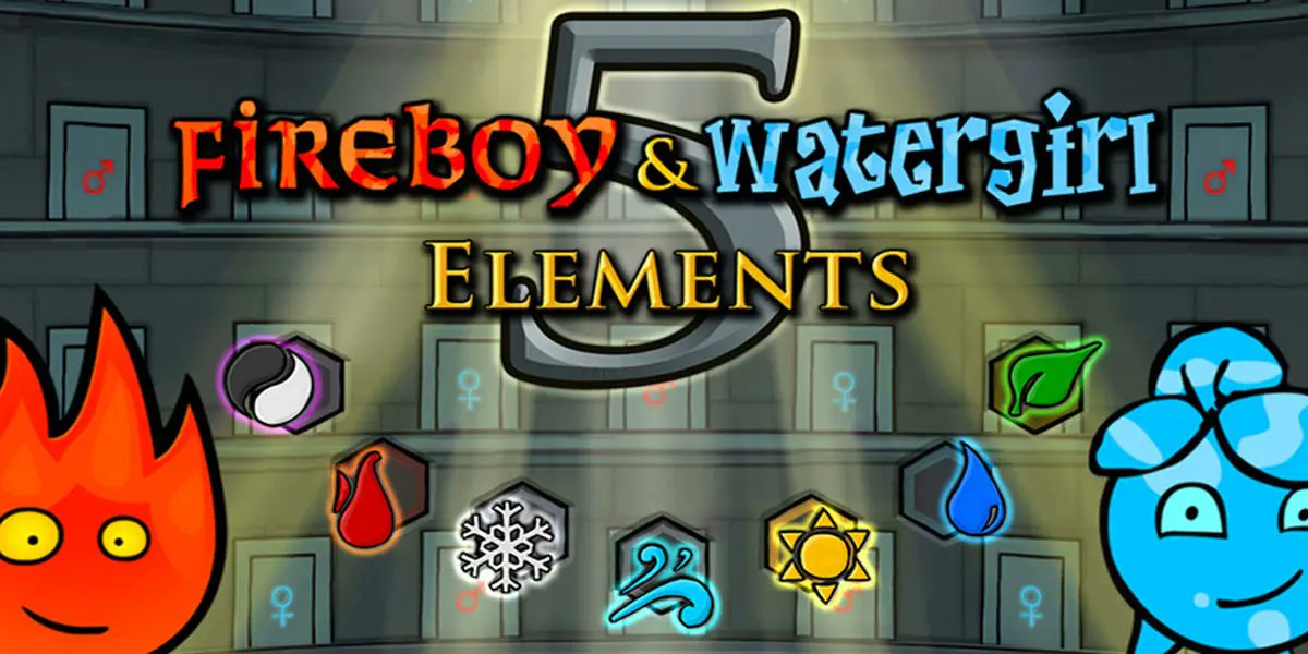 Androidphoria's tweet card. Estos son todos los juegos originales de la saga "Fuego y Agua" (Fireboy and Watergirl) para descargar en Android.