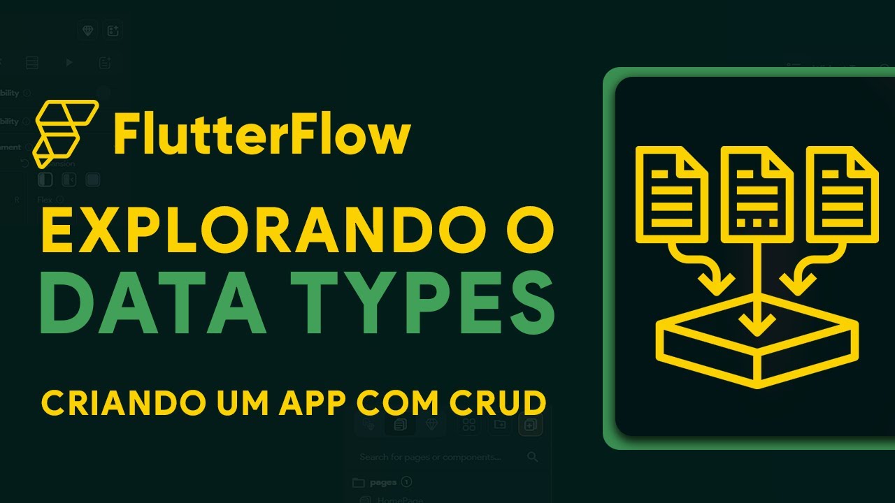 flutterflowbr's tweet card. EXPLORANDO E CRIANDO UM APP COM DATA TYPES NO FLUTTERFLOW