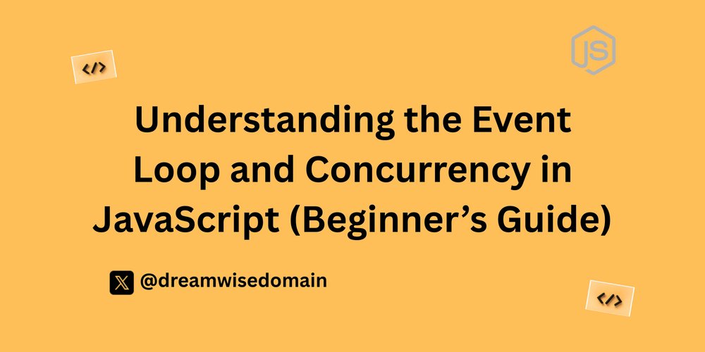 dreamwisedomain's tweet card. Have you ever noticed how JavaScript seems to handle multiple tasks, like fetching data, updating the...