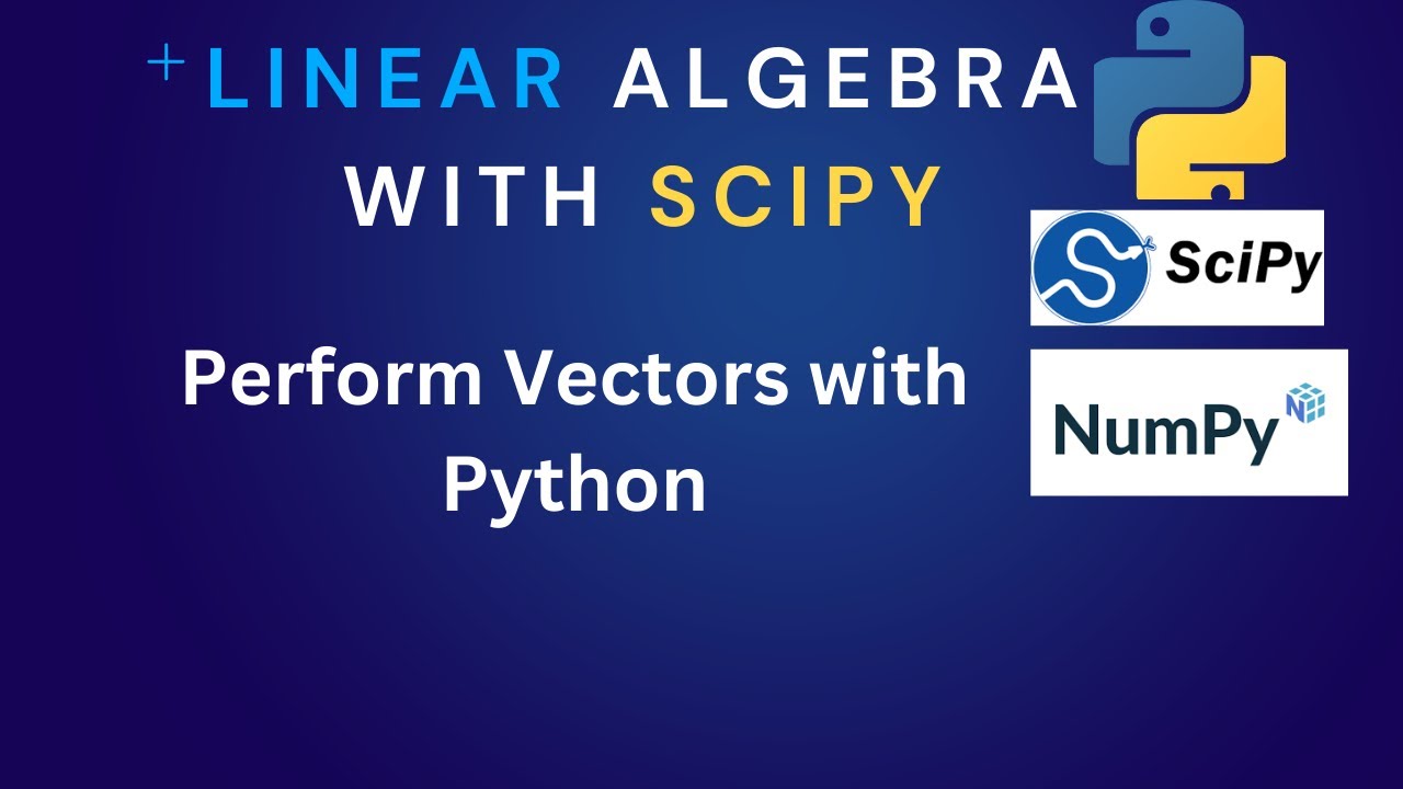 epythonlab1's tweet card. Linear Algebra: Learn Vectors with Python