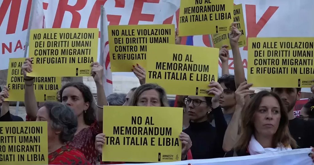 Protests in Italy as renewal of migrant deal with Libya looms