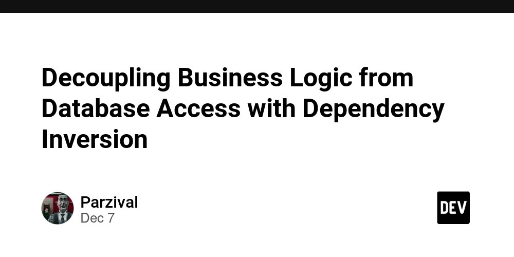 prod42net's tweet card. The Problem with Direct Database Coupling In many applications, business logic directly...