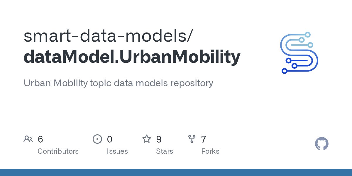 SmartDataModels's tweet card. Urban Mobility topic data models repository . Contribute to smart-data-models/dataModel.UrbanMobility development by creating an account on GitHub.