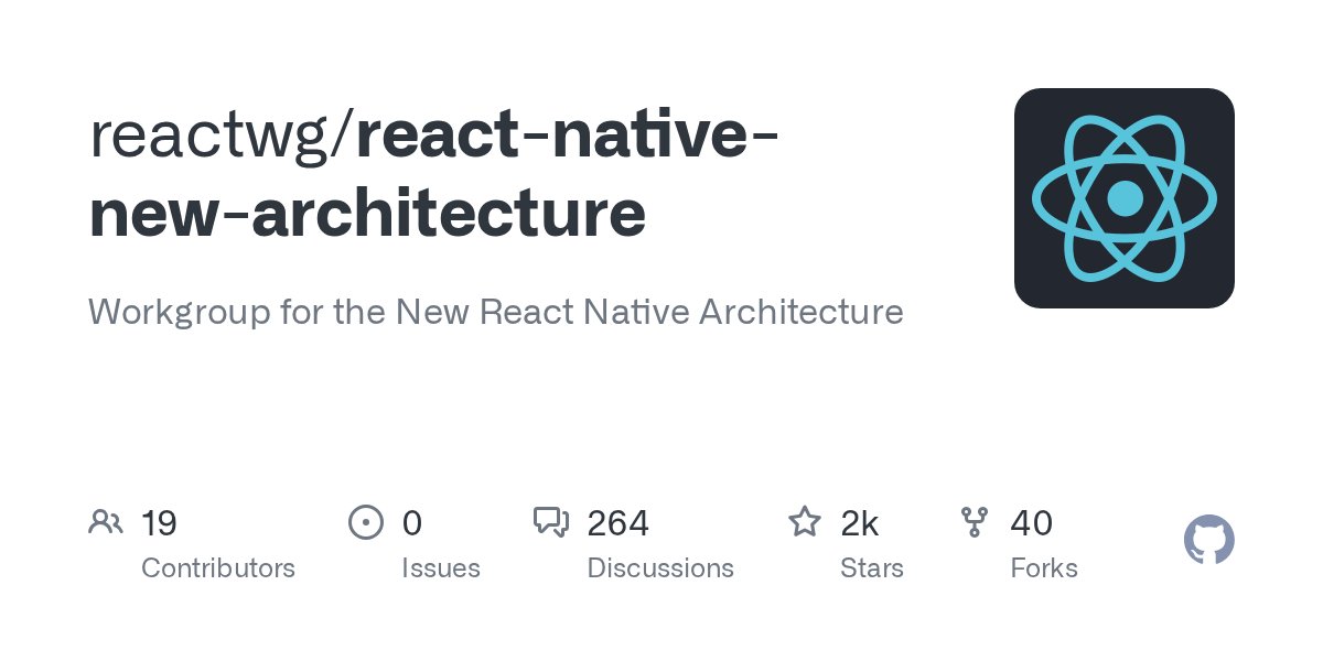 ReactNativeBlog's tweet card. Explore the GitHub Discussions forum for reactwg react-native-new-architecture. Discuss code, ask questions & collaborate with the developer community.