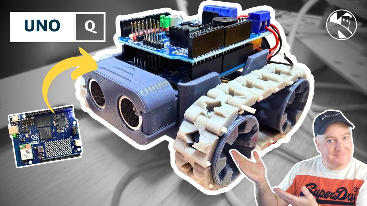 kevsmac's tweet card. Arduino Uno Q - Python and C++ programming