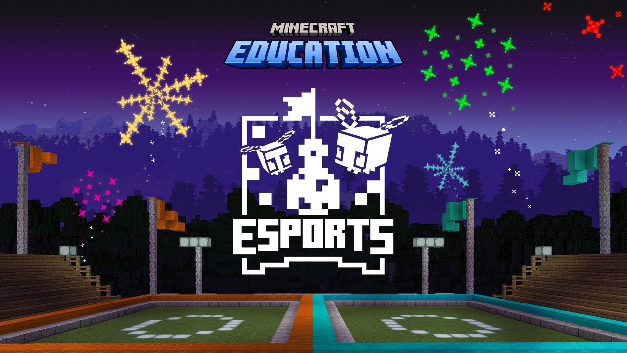 ScattTeaches's tweet card. Minecraft Education Esports