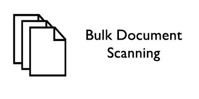dynamsoft's tweet card. The article shares how to perform bulk document scanning efficiently in a web app using a physical document scanner or a camera.