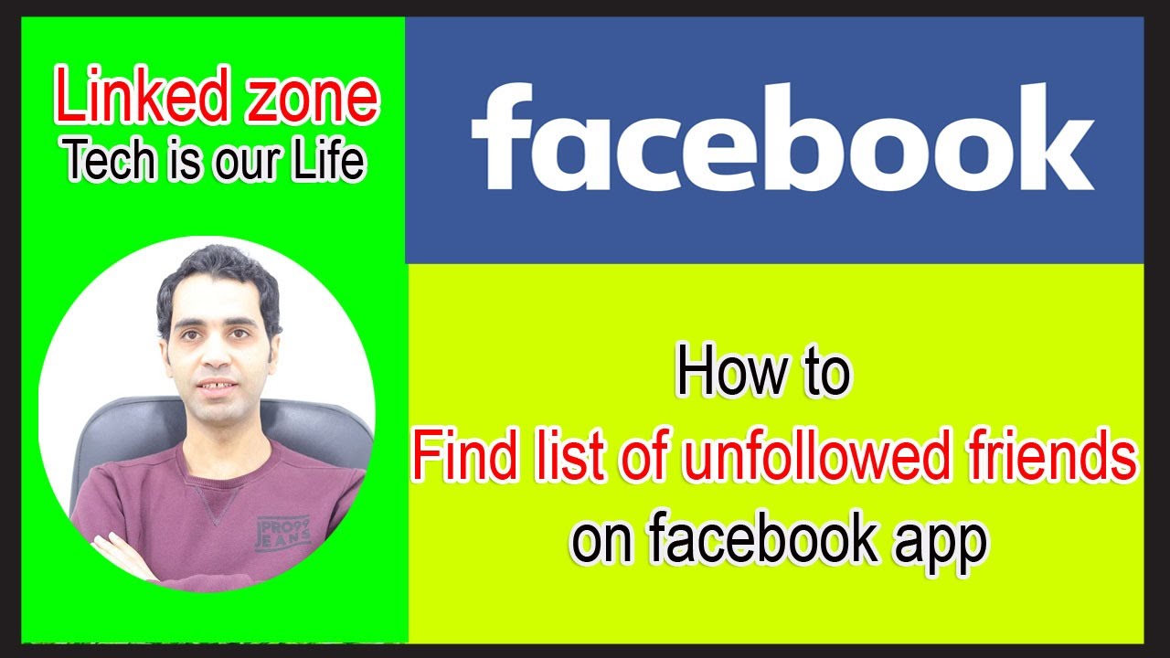 linked_zone's tweet card. How to find list of unfollowed friends on Facebook App ِ