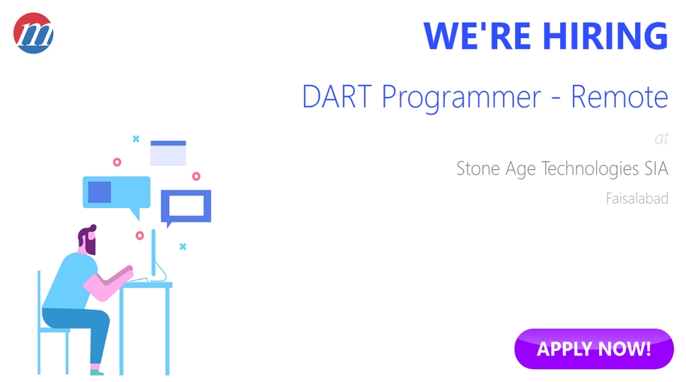 HotJobsPakistan's tweet card. DART Programmer - Remote Job in Stone Age Technologies SIA ⭐ Post Resume ⏩ Apply Online 🚀 Ref.690048