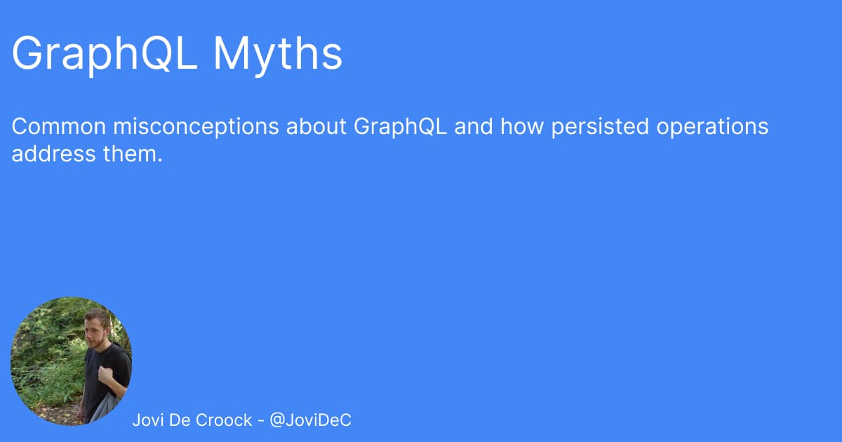 CrystallizeAPI's tweet card. Common misconceptions about GraphQL and how persisted operations address them.