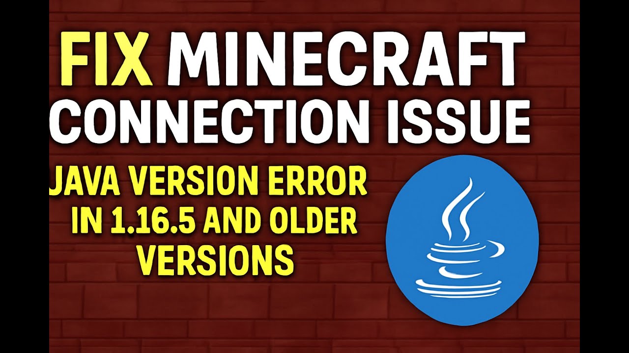 arckran's tweet card. Fix Minecraft Connection Issue Java Version Error in 1.16.5 and Older...