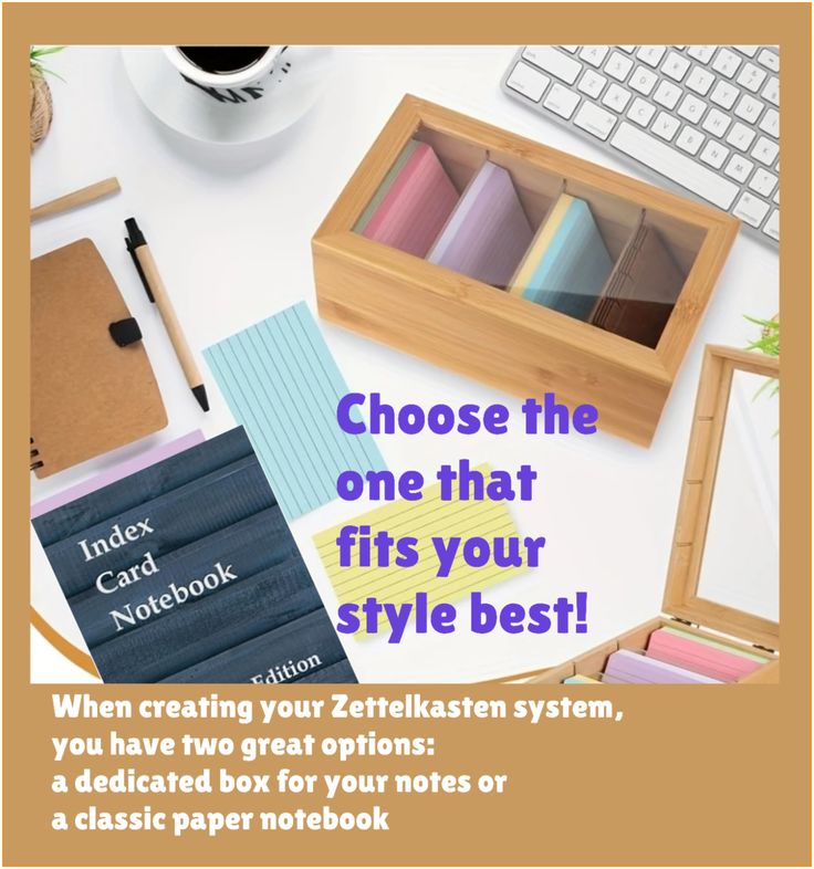 Seve_py's tweet card. Zettelkasten Setup: Box or Notebook?