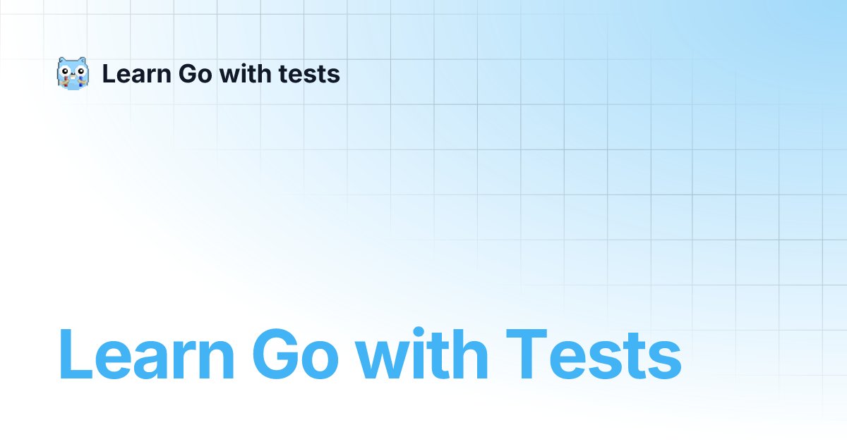 spacecadetzy's tweet card. Learn Go with Tests | Learn Go with tests