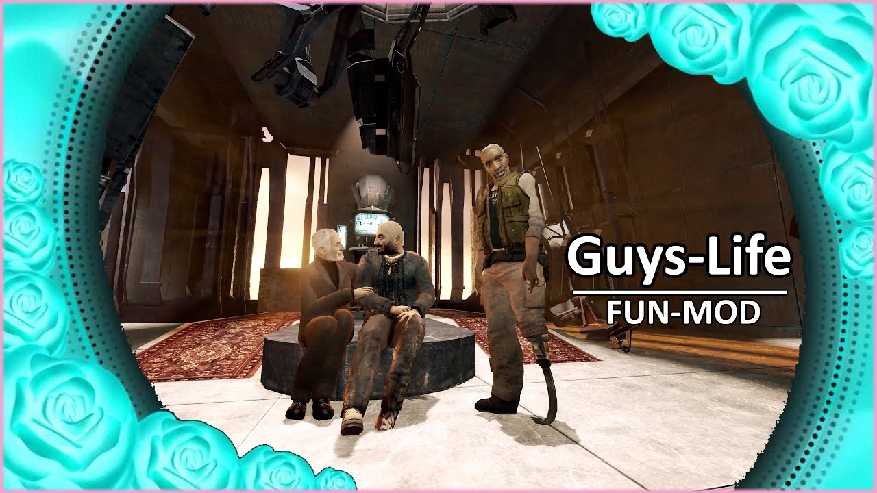SourceEngineLES's tweet card. Half-Life 2: Guys-Life (RUS веселый мод о крепкой дружбе и братстве)
