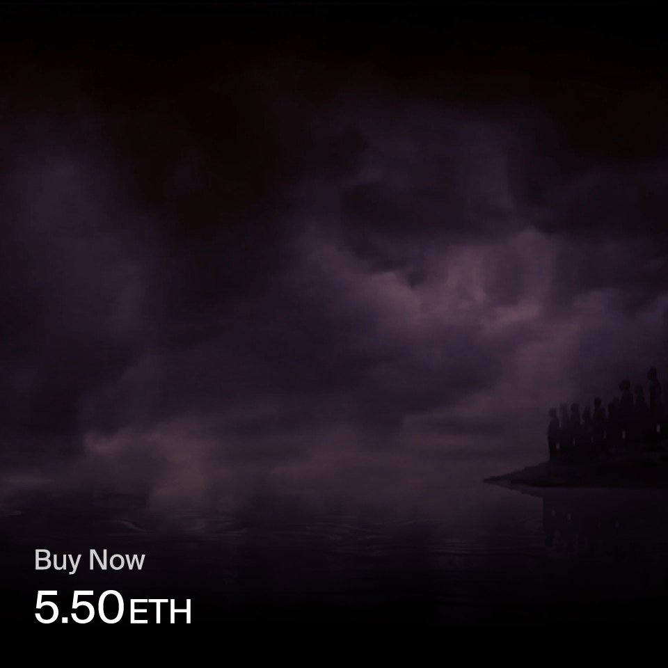 javad_ka94's tweet card. Through the heavy mist and ominous clouds, a long journey nears its end. The shadowy figures on the shore have waited with unwavering patience, their hope unsha…