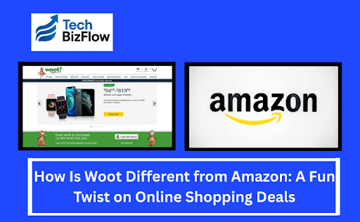 TechBizFlow6's tweet card. Discover how is Woot different from Amazon with fun flash deals, quirky discounts, and a playful shopping experience that makes every visit exciting.