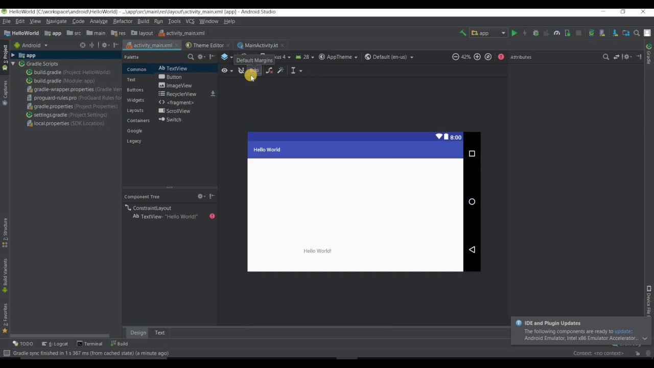 tutorialkart's tweet card. Preview an Android Activity in Portrait and Landscape modes in...
