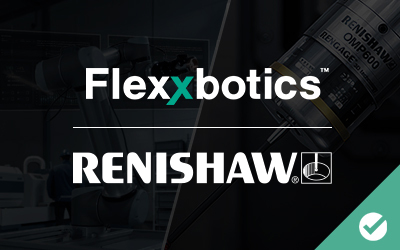 flexxbotics's tweet card. compatible for in-line inspection connectivity for the entire range of Renishaw inspection probes. Now, companies can enable robot-driven