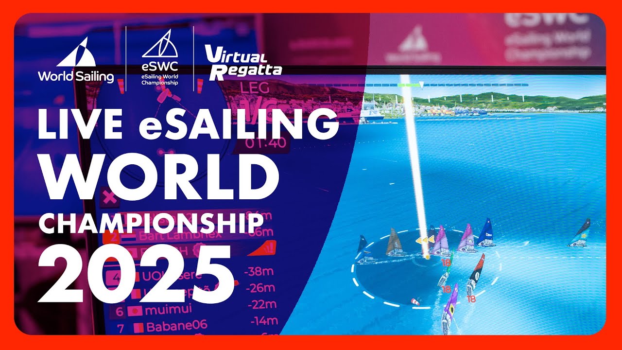 Virtual_Regatta's tweet card. LIVE FINAL eSailing WORLD CHAMPIONSHIP 2025 - Gdynia, Poland
