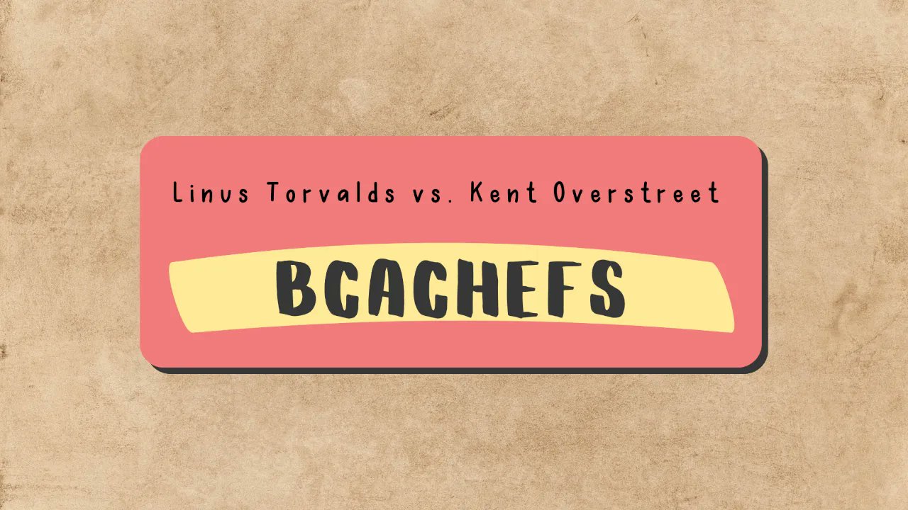jccall80's tweet card. Linus Torvalds and Kent Overstreet clash over Bcachefs development process. Torvalds threatens to remove Bcachefs from Mainline kernel.