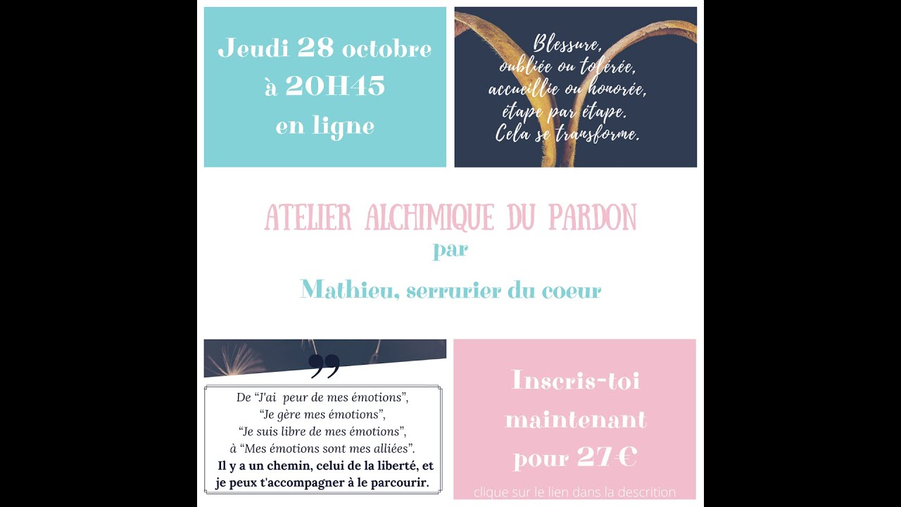 MathieuDiffuse's tweet card. Atelier Alchimique du Pardon
