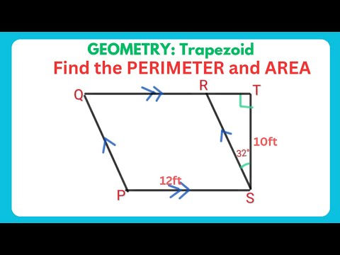 oyediran_tayo's tweet card. How to Find the Perimeter and Area of a Trapezoid Using Trigonometry...